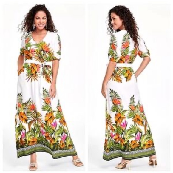INC International Concepts Floral Maxi Dress - Picture 2 of 12